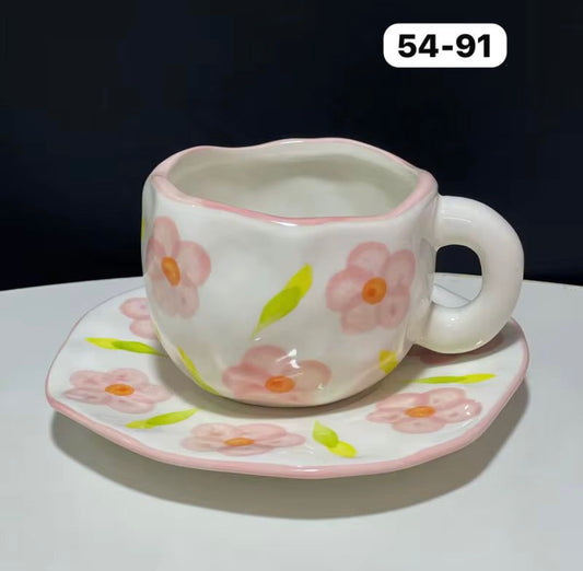 Flower mug -w